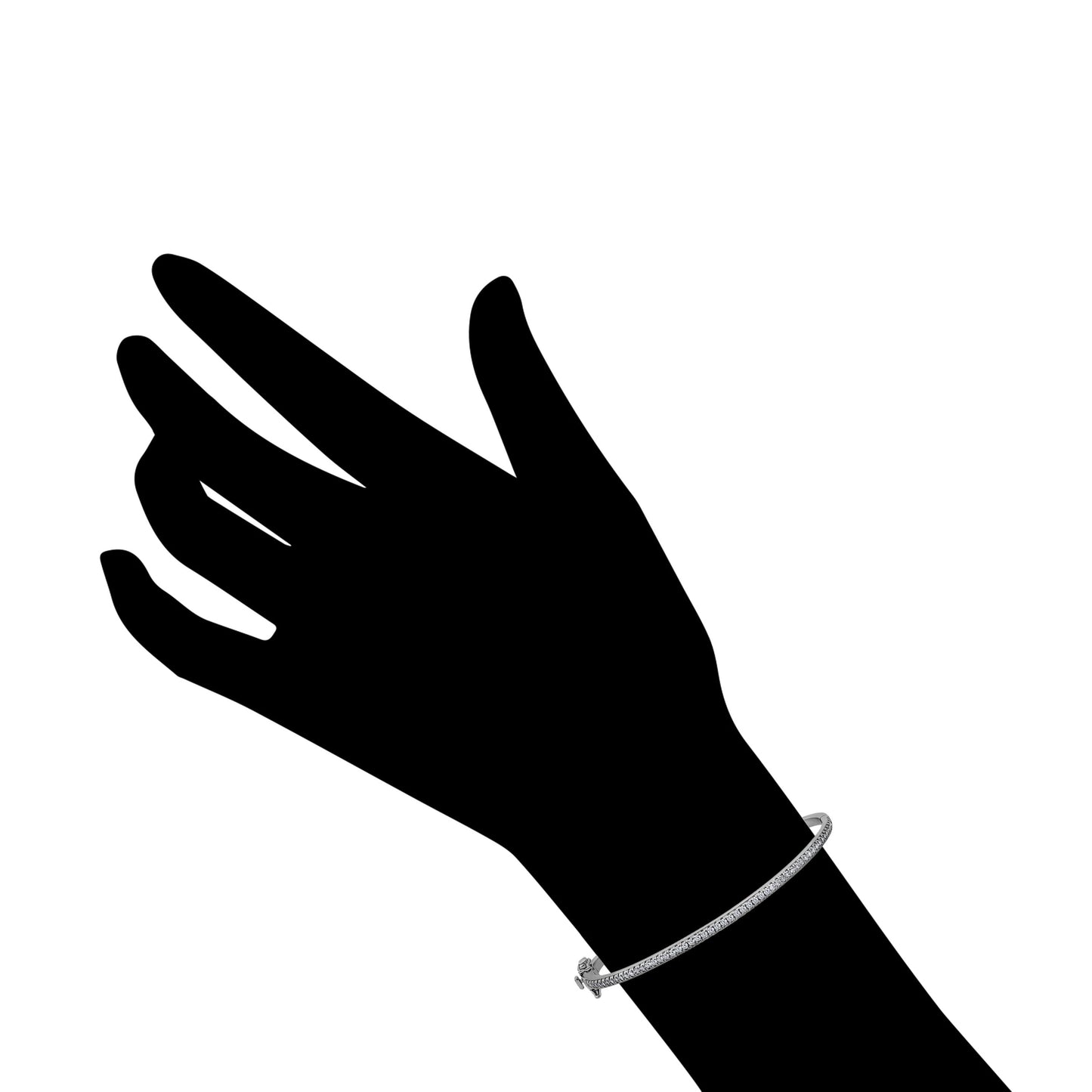 Oval Hinged Bangle Bracelet