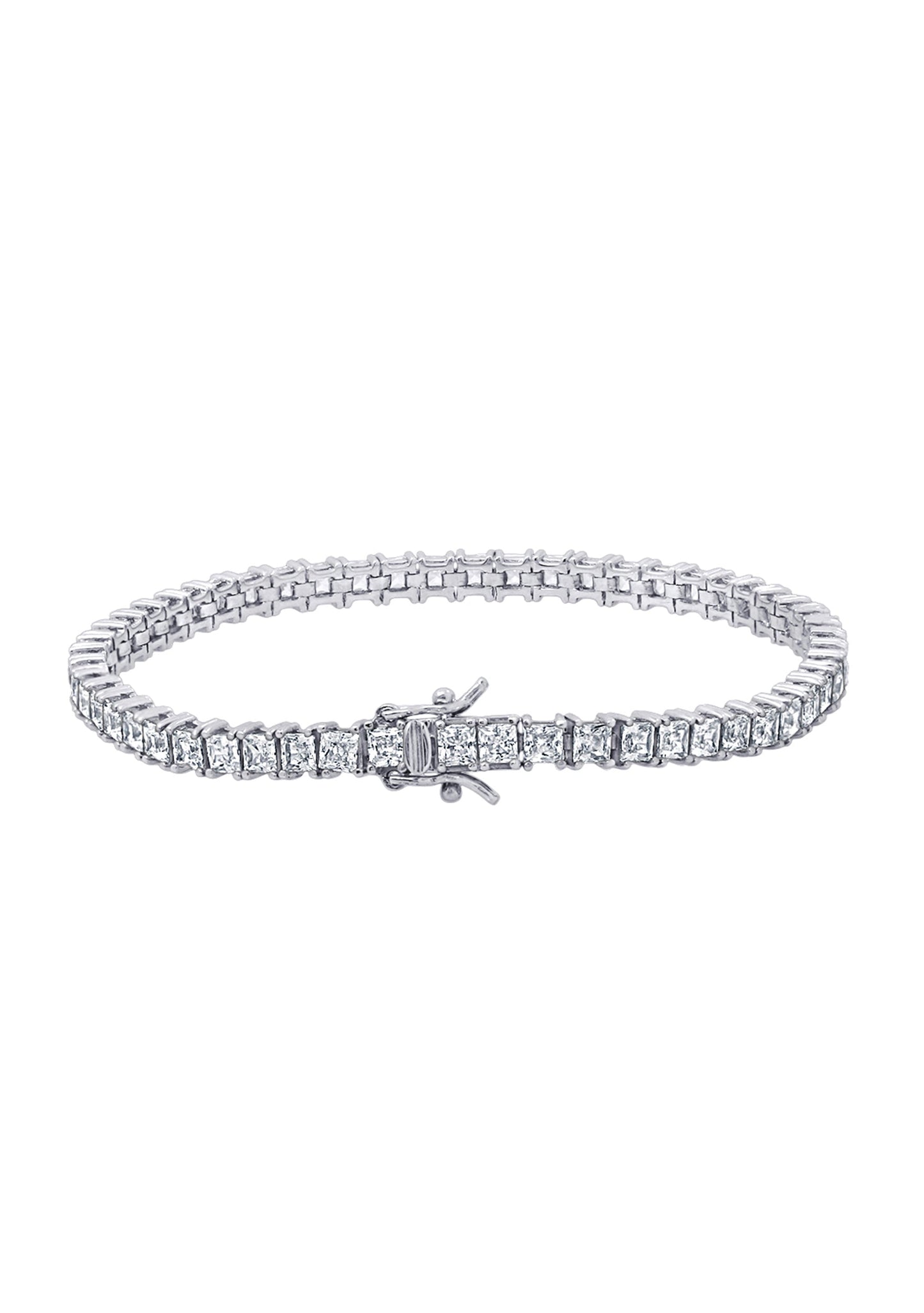 Classic 3mm Princess Cut Tennis Bracelet