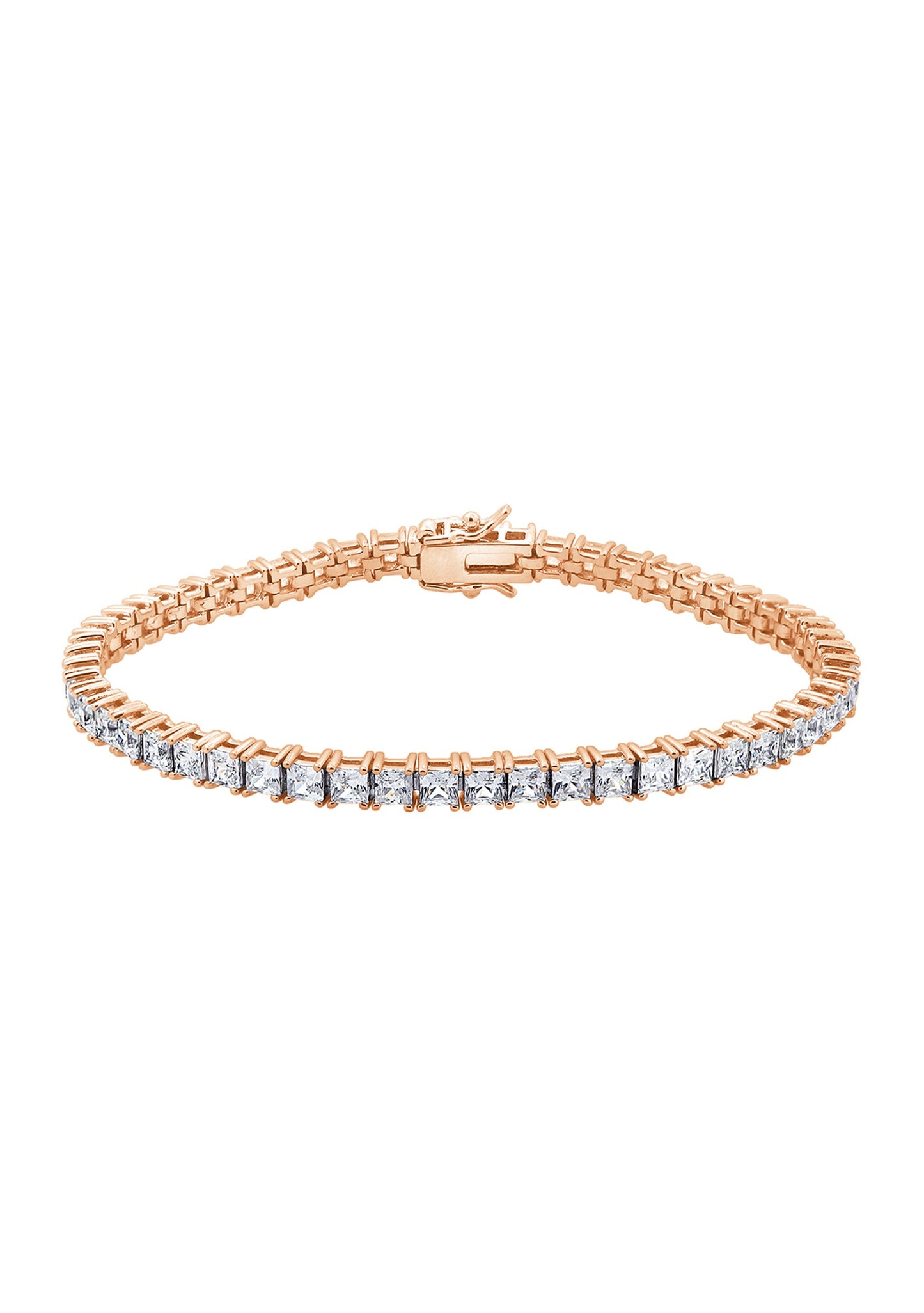 Classic 3mm Princess Cut Tennis Bracelet