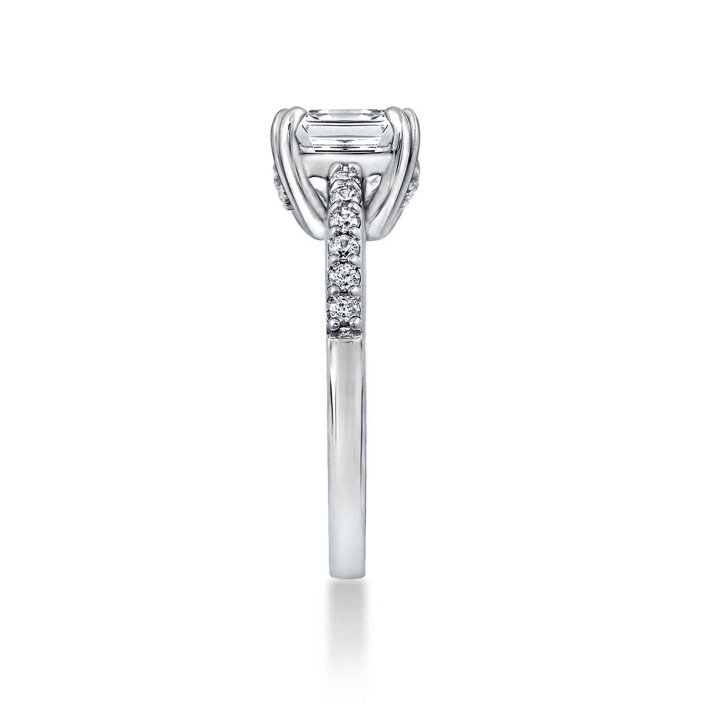 2.60 cttw Asscher Cut Bridal Ring