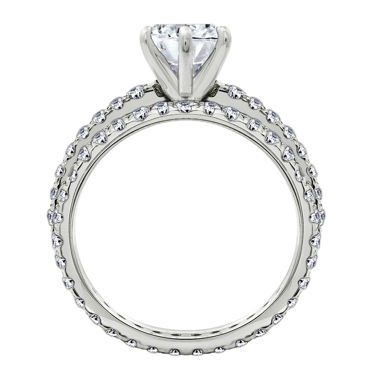 1.90 cttw 2 Piece Round Ring Set JER00615