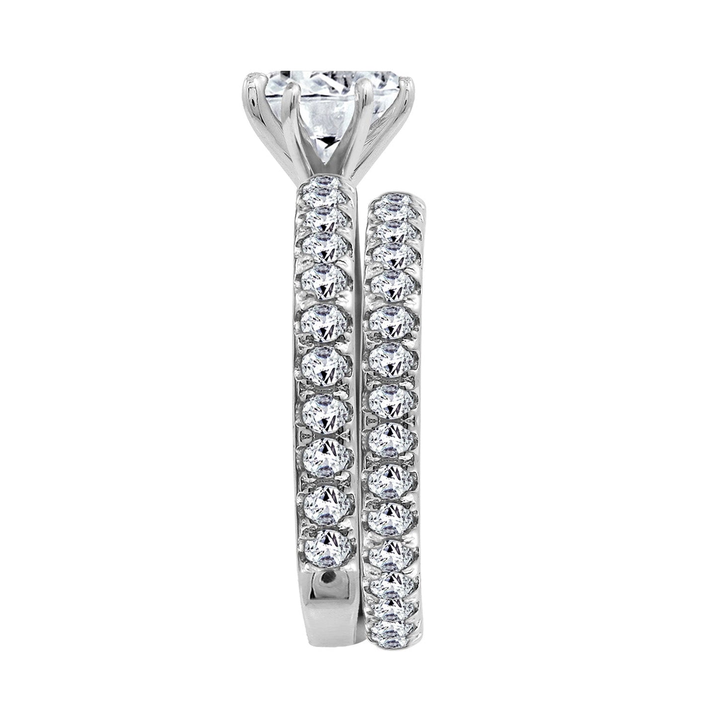 1.90 cttw 2 Piece Round Ring Set JER00615