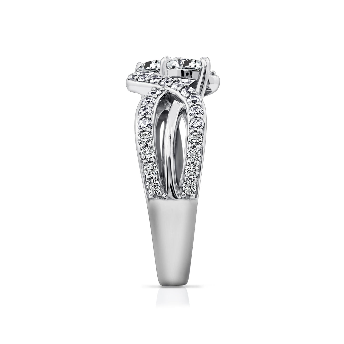 1.55 cttw Double Bypass Ring