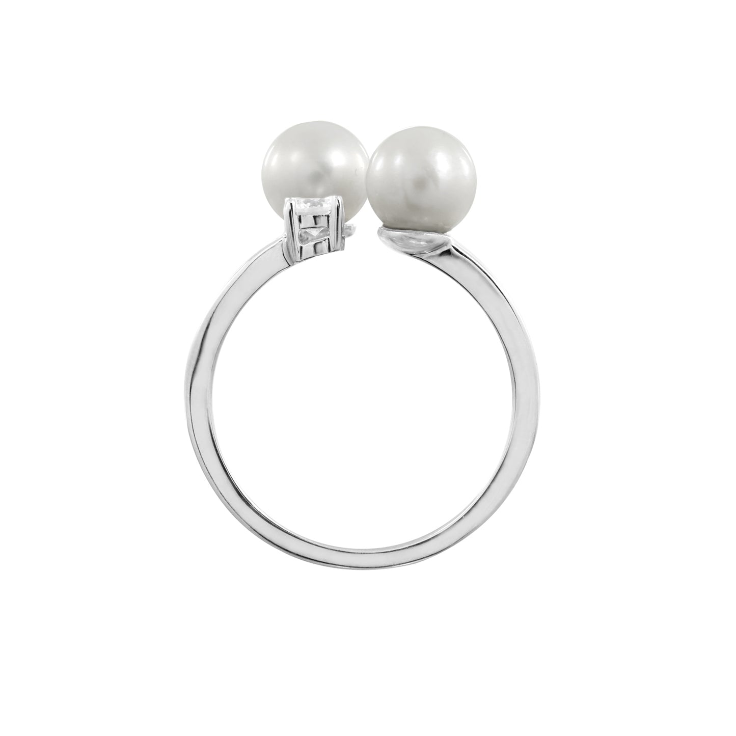 Double Cultured Pearl Cuff Ring