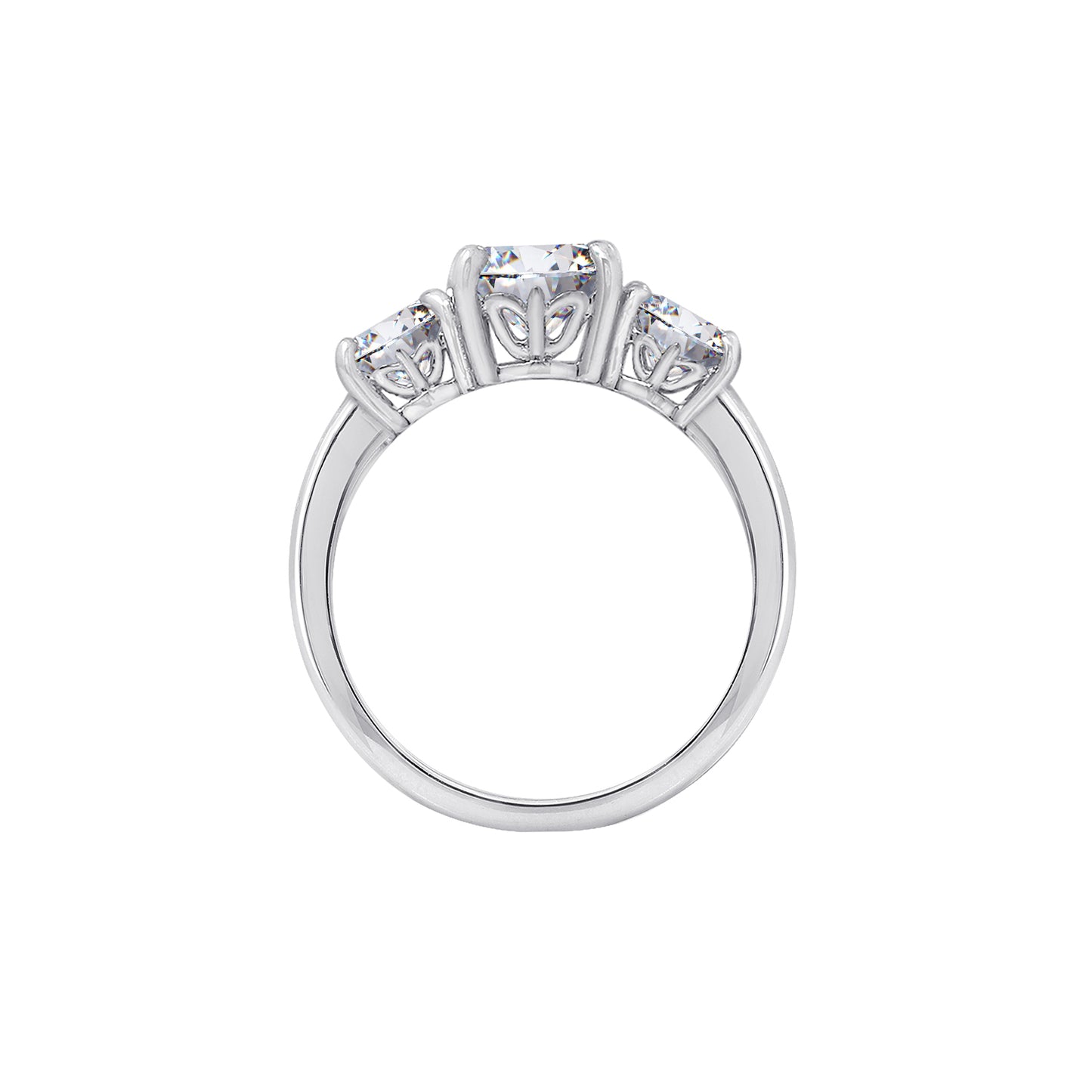 3.00cttw Round 3-Stone Ring