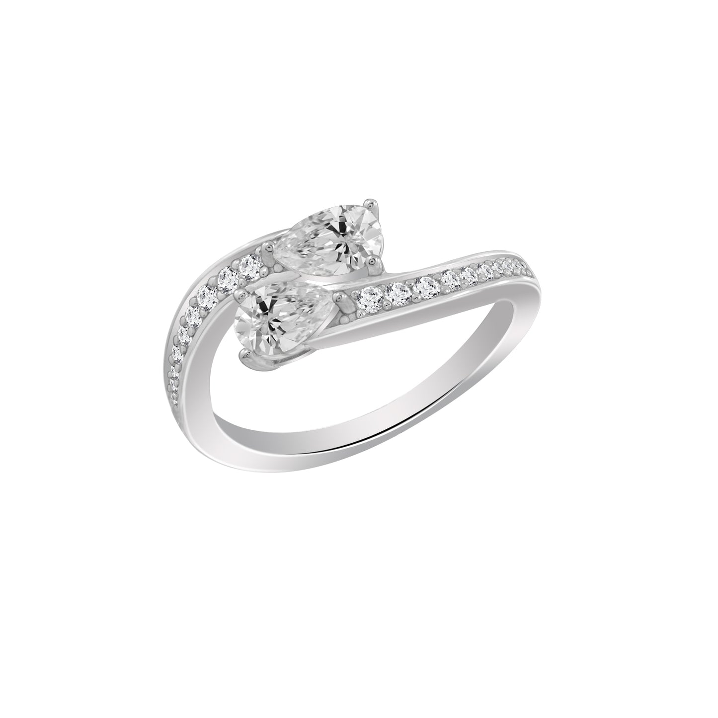 Pear Bypass Ring