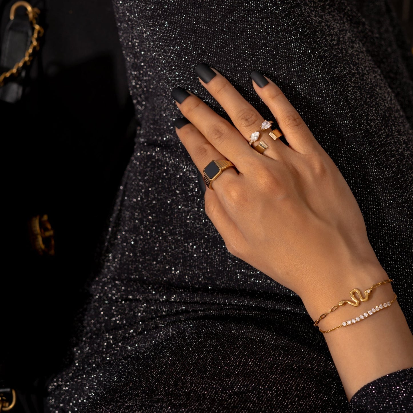 Snake Paper Clip Chain Bracelet