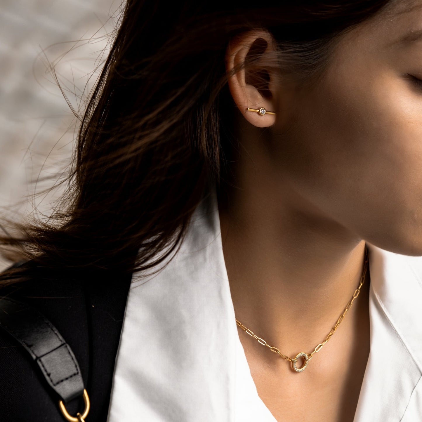 Bar Stud Earrings