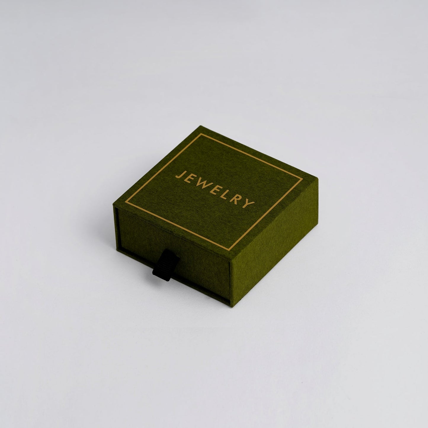 Paper Square Shape Slide Jewelry Box B019