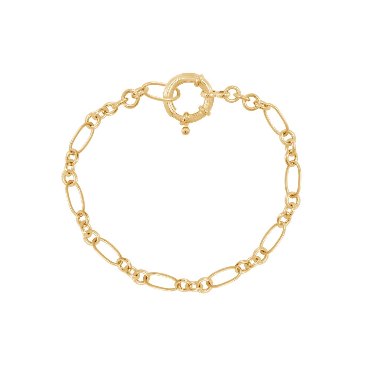 Oblong Oval Link Chain Bracelet