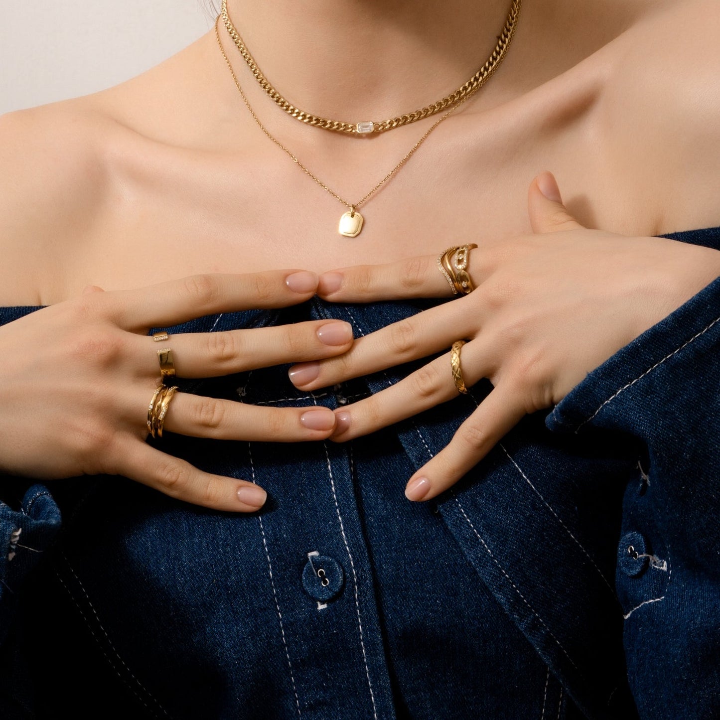 Square Tag Necklace