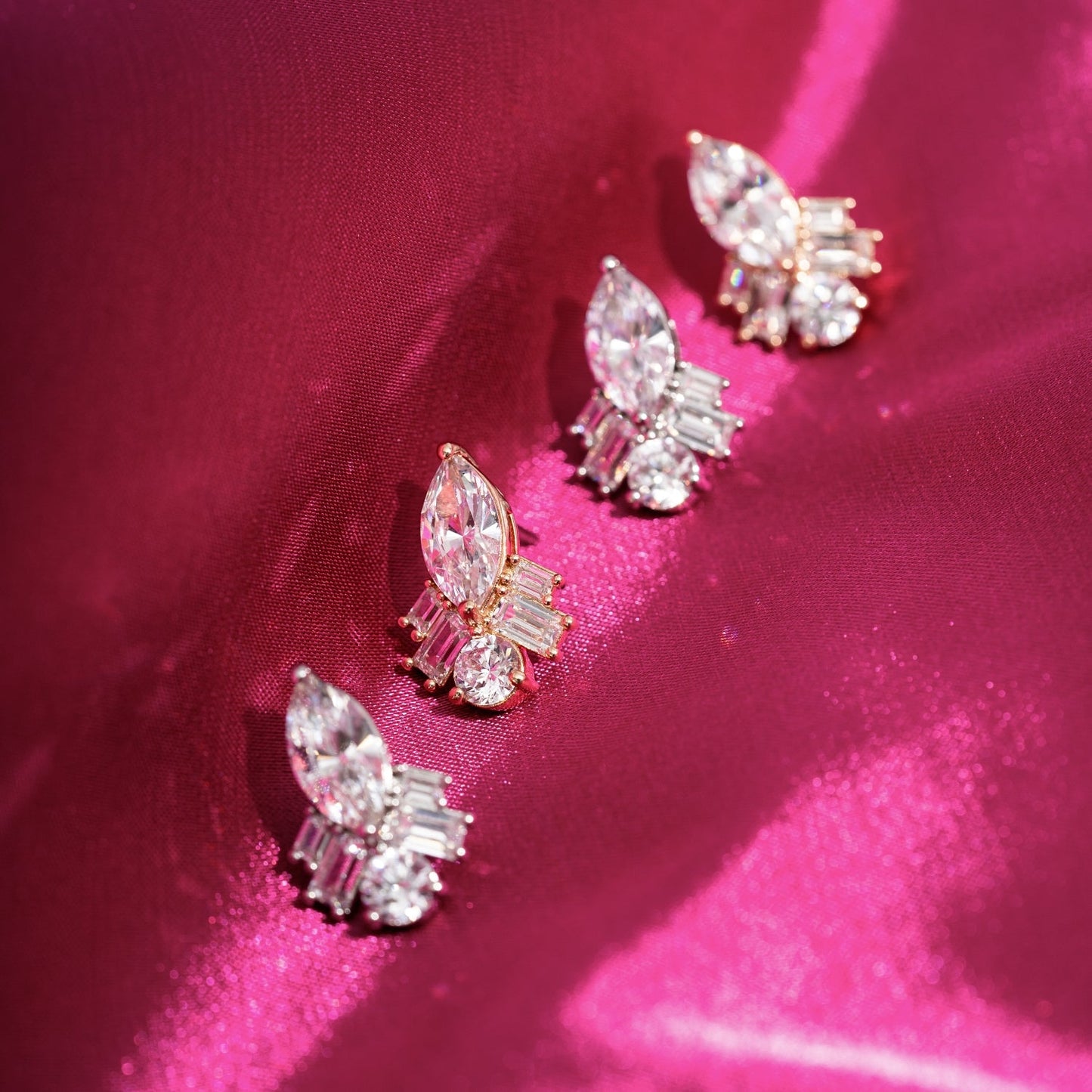 Multi-shape Drop Stud Earrings JNE06122