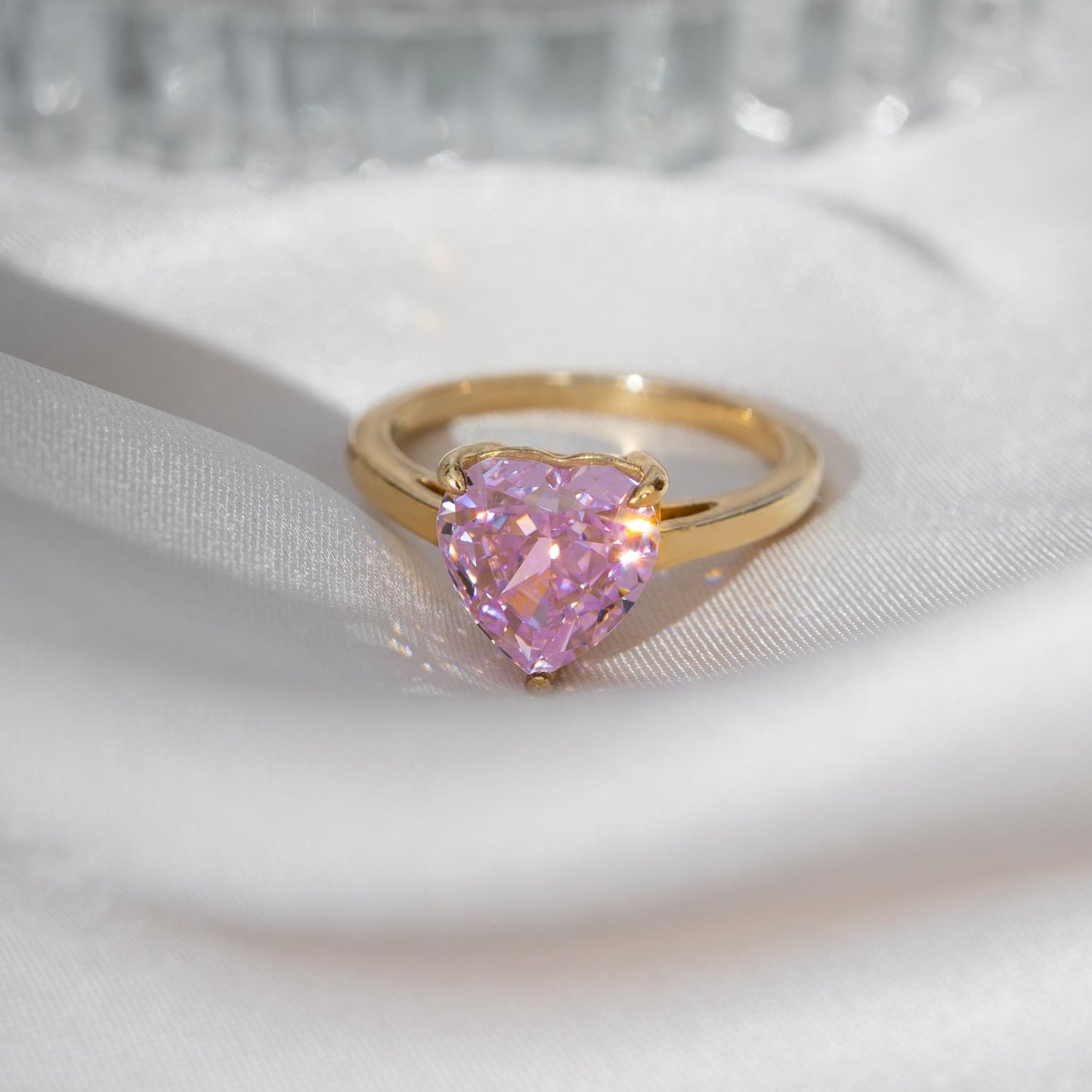 4ct Solitaire Heart Cut Cocktail Ring JER23736