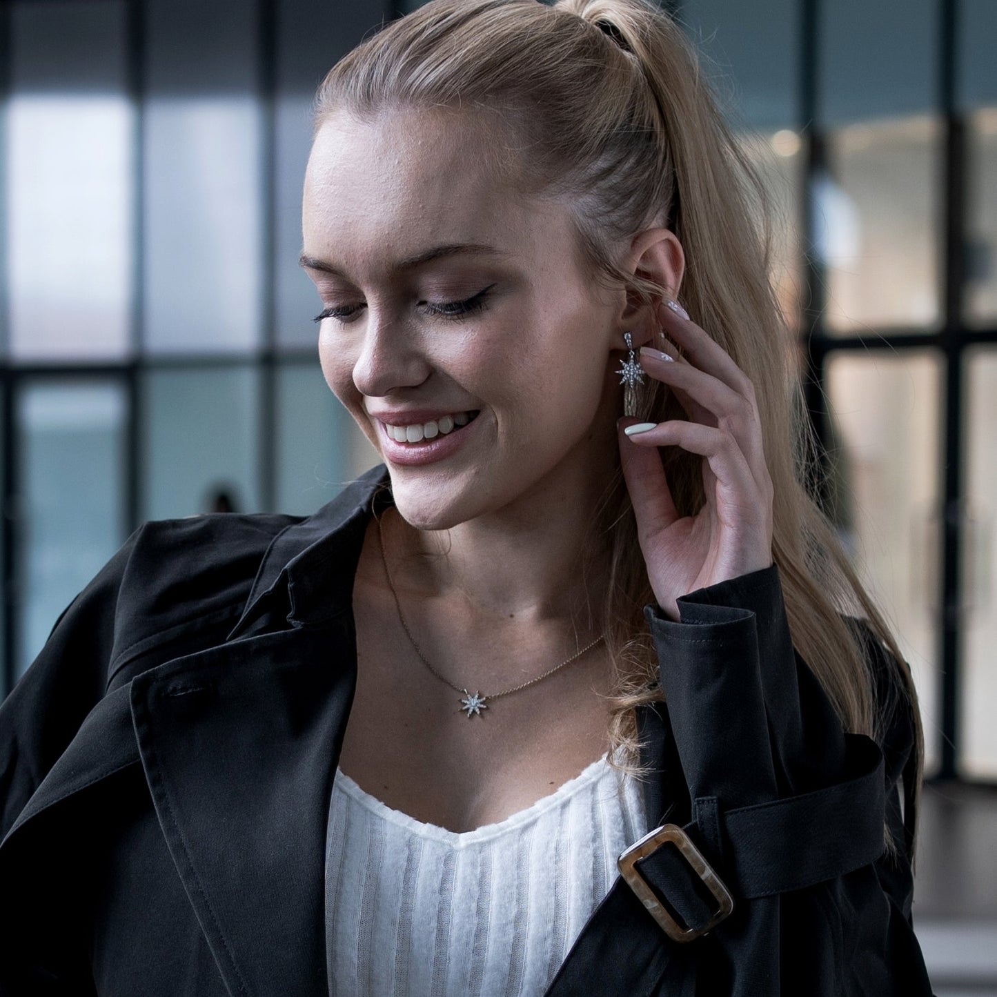 Dangle Sunburst & Star Earrings