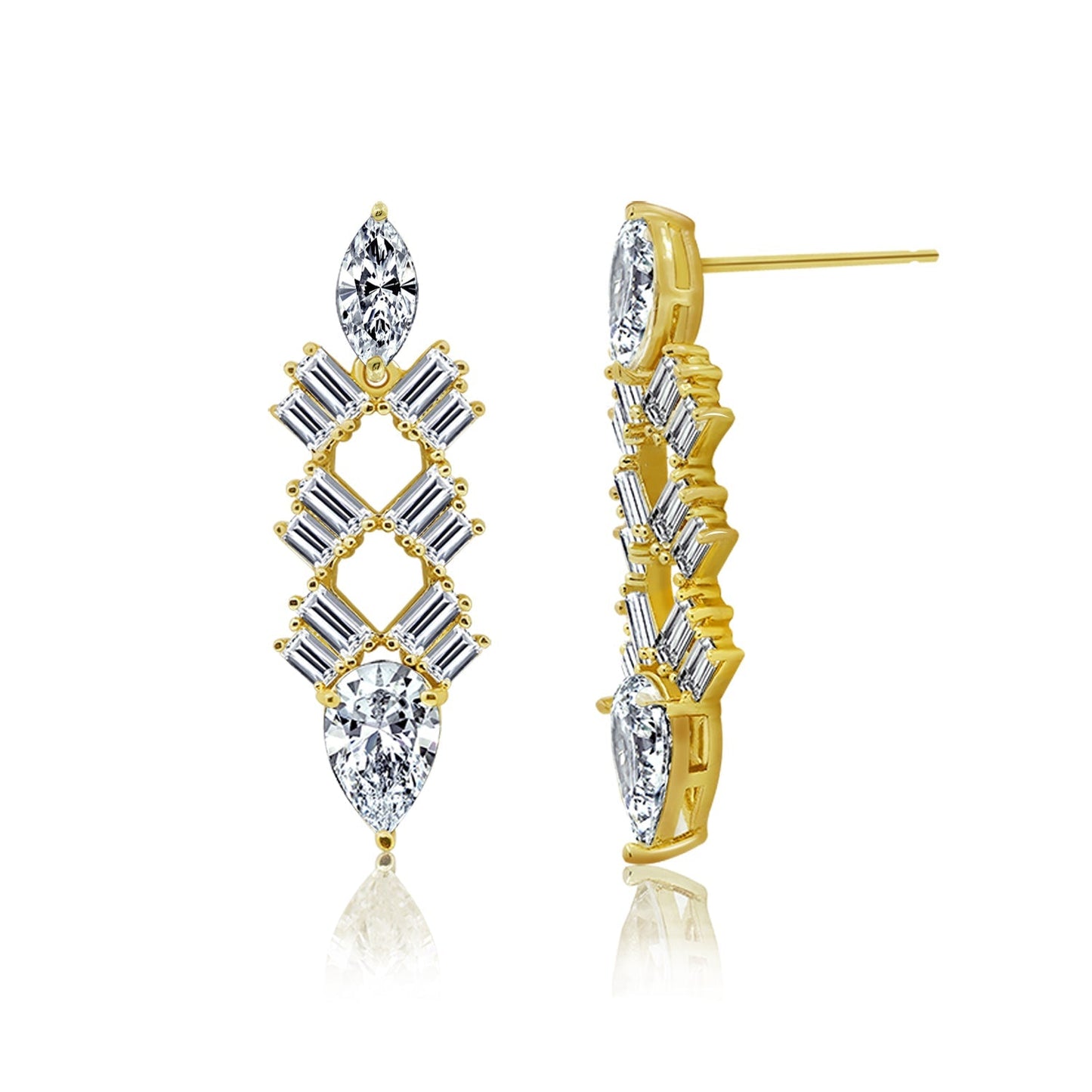 Leaf Shape Stud Earrings JNE06121