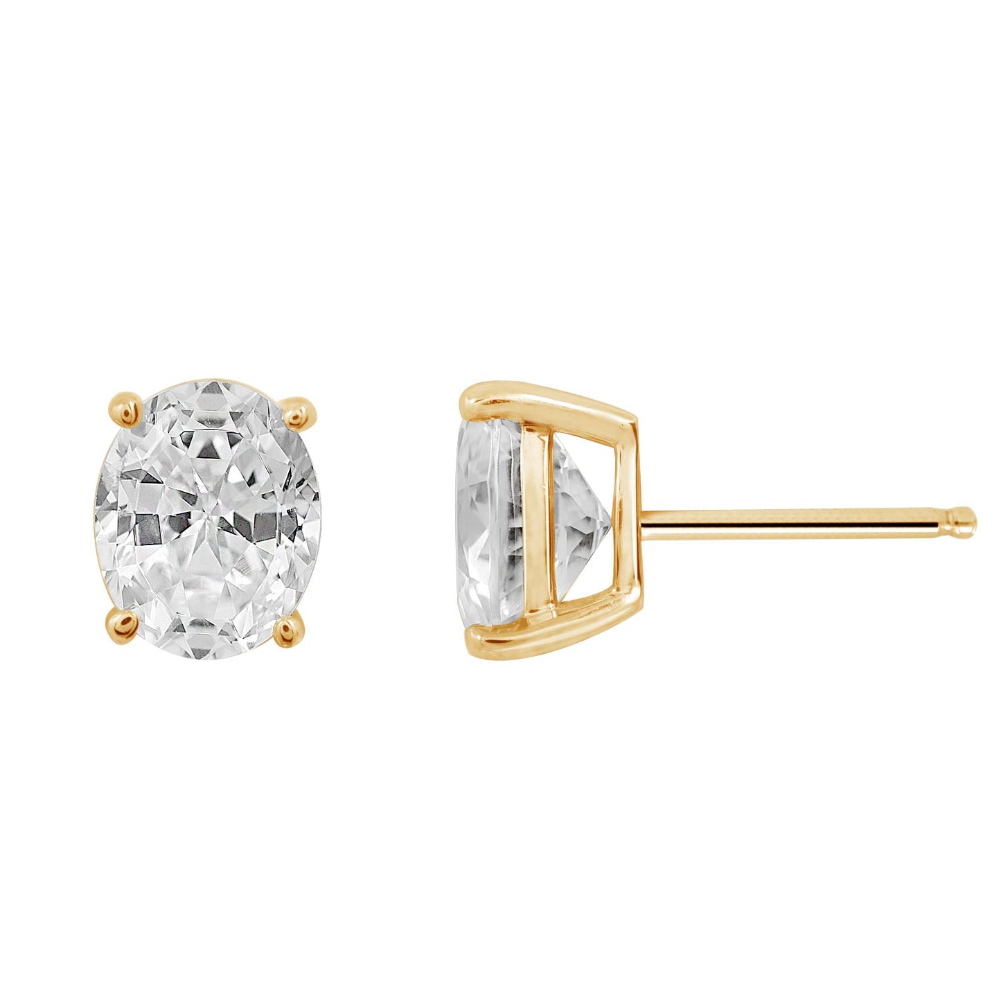 3ct Solitaire Oval Stud Earrings JEE23757