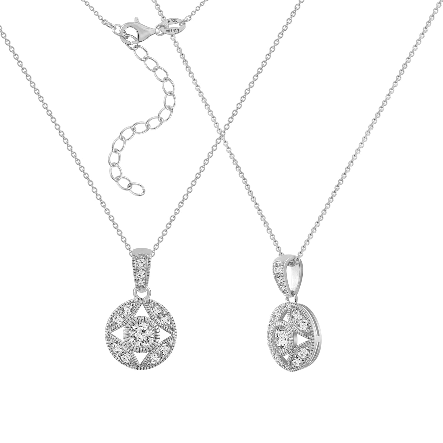 Hollow Antique Pendant Necklace_1