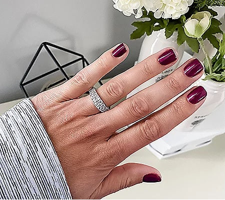 Double Row Pave Band Ring