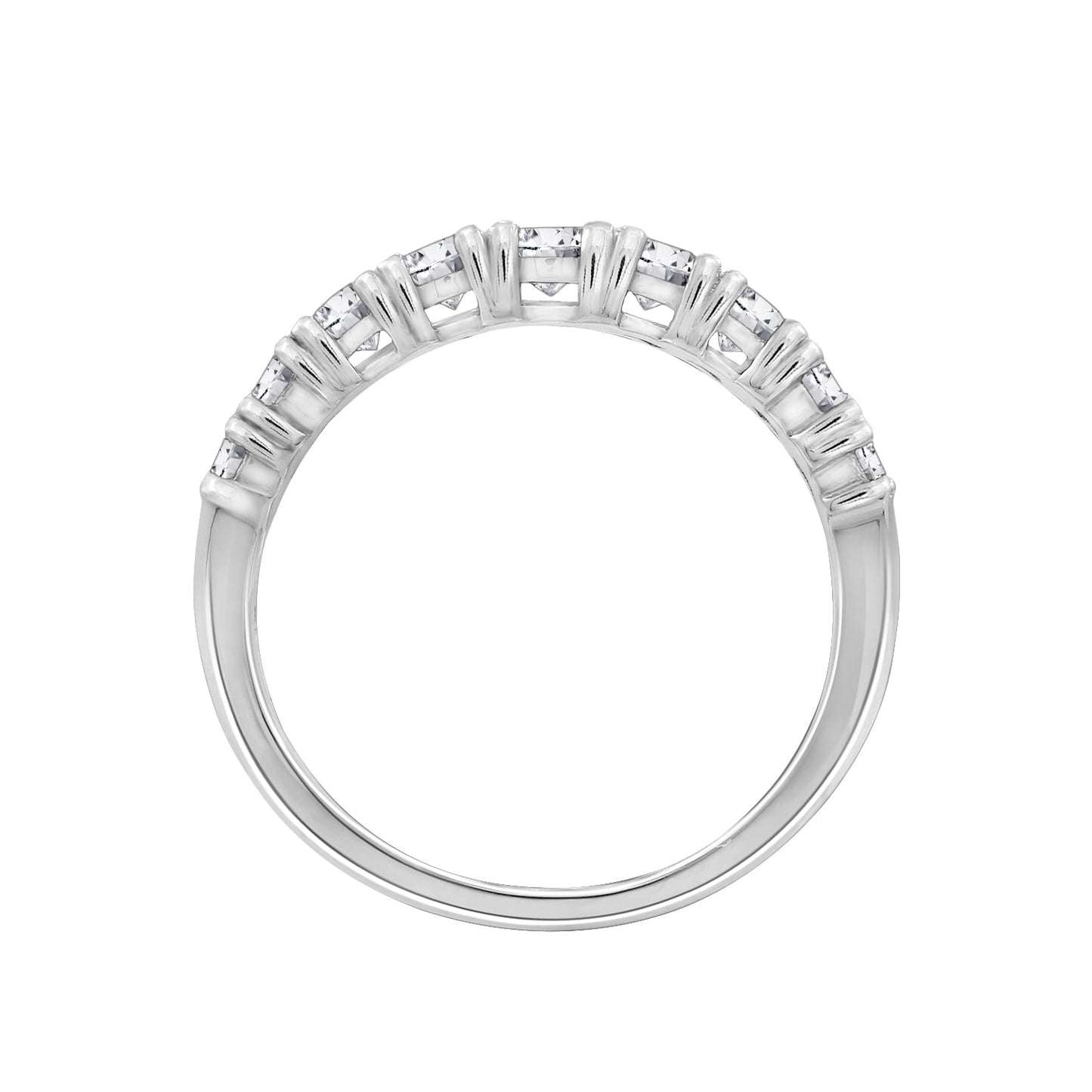 Double Row Pave Band Ring