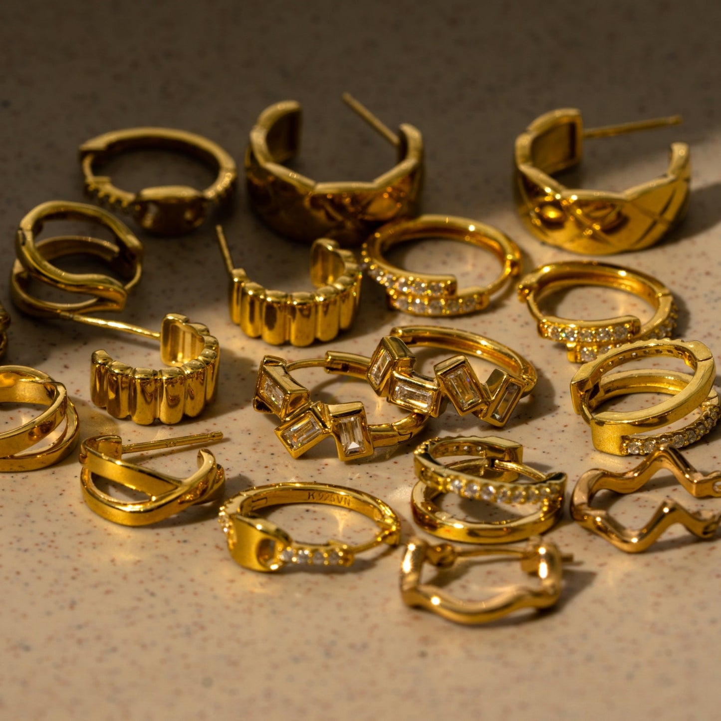 Curvy-twisted Hoop Earrings