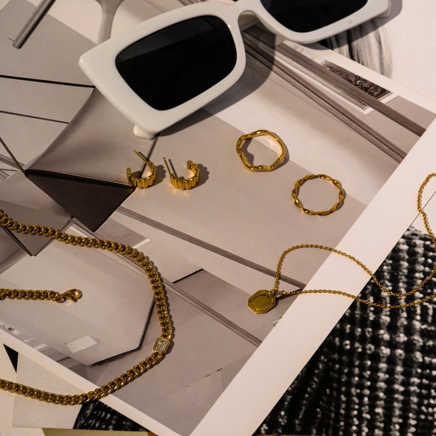 Square Tag Necklace