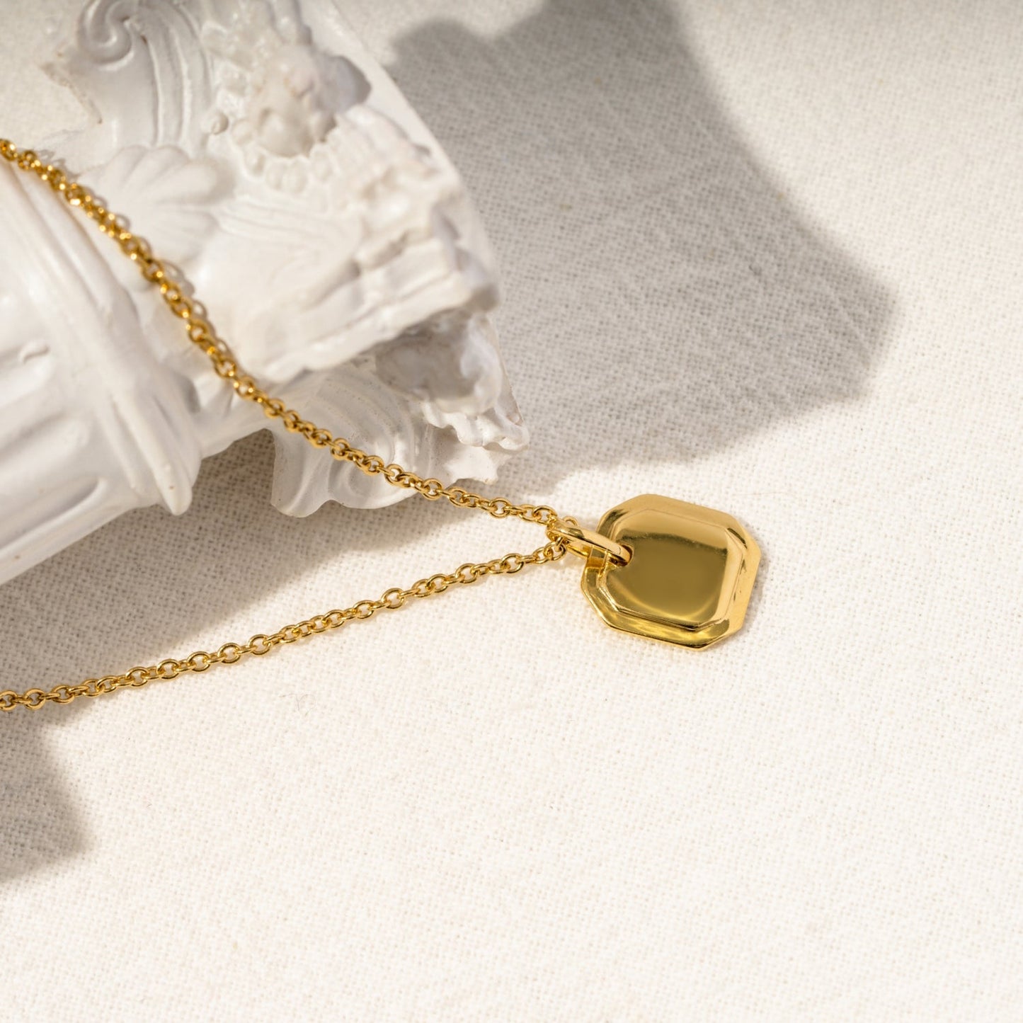 Square Tag Necklace