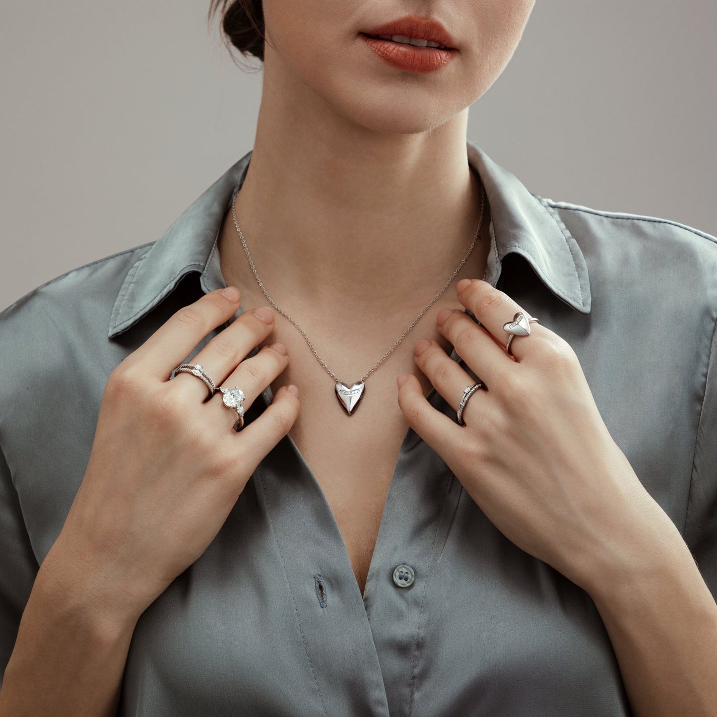 Puffy Heart Necklace