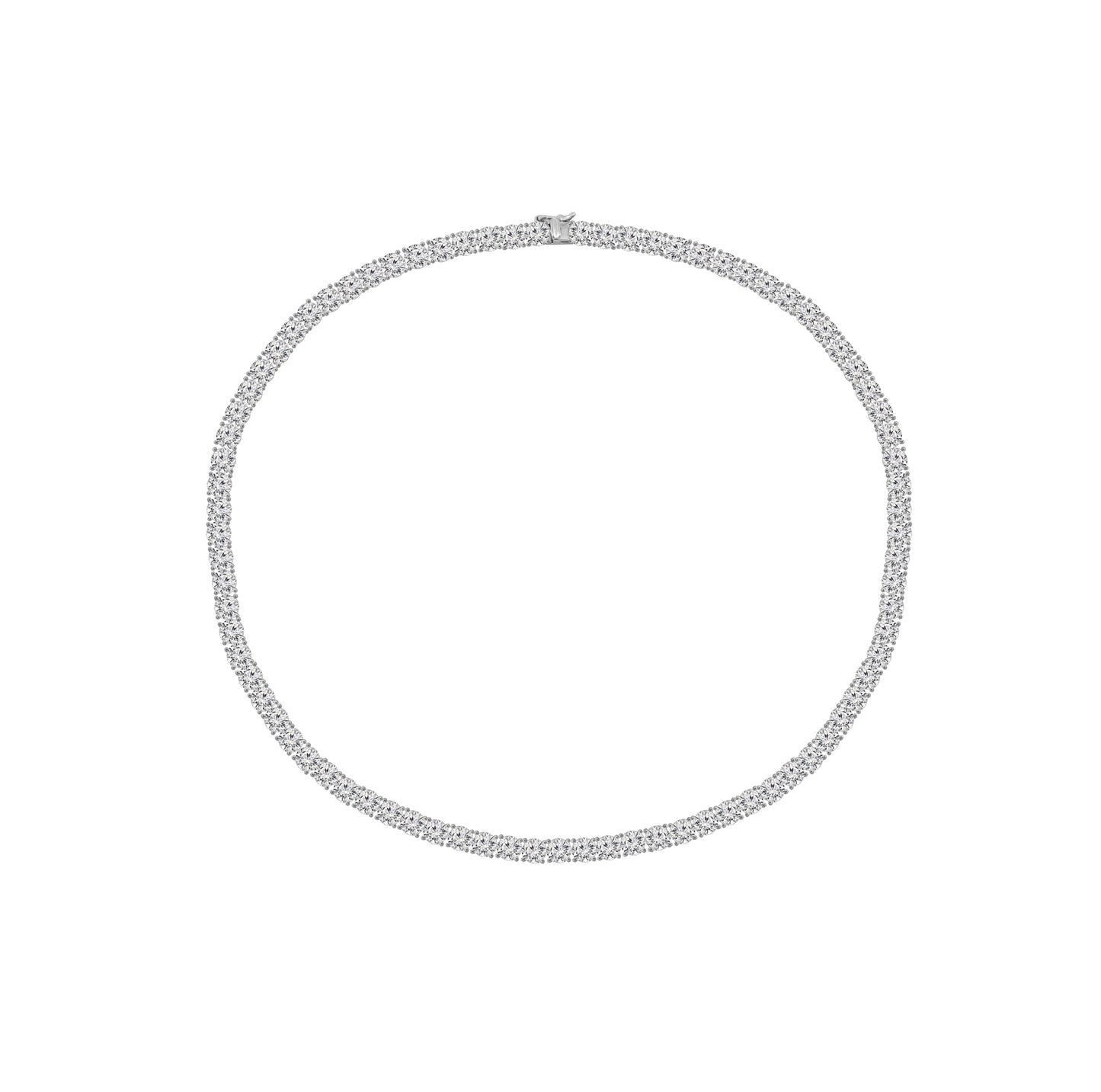 Choice Of 3mm 4mm 5mm Round Tennis Necklace, Brass JEN27295