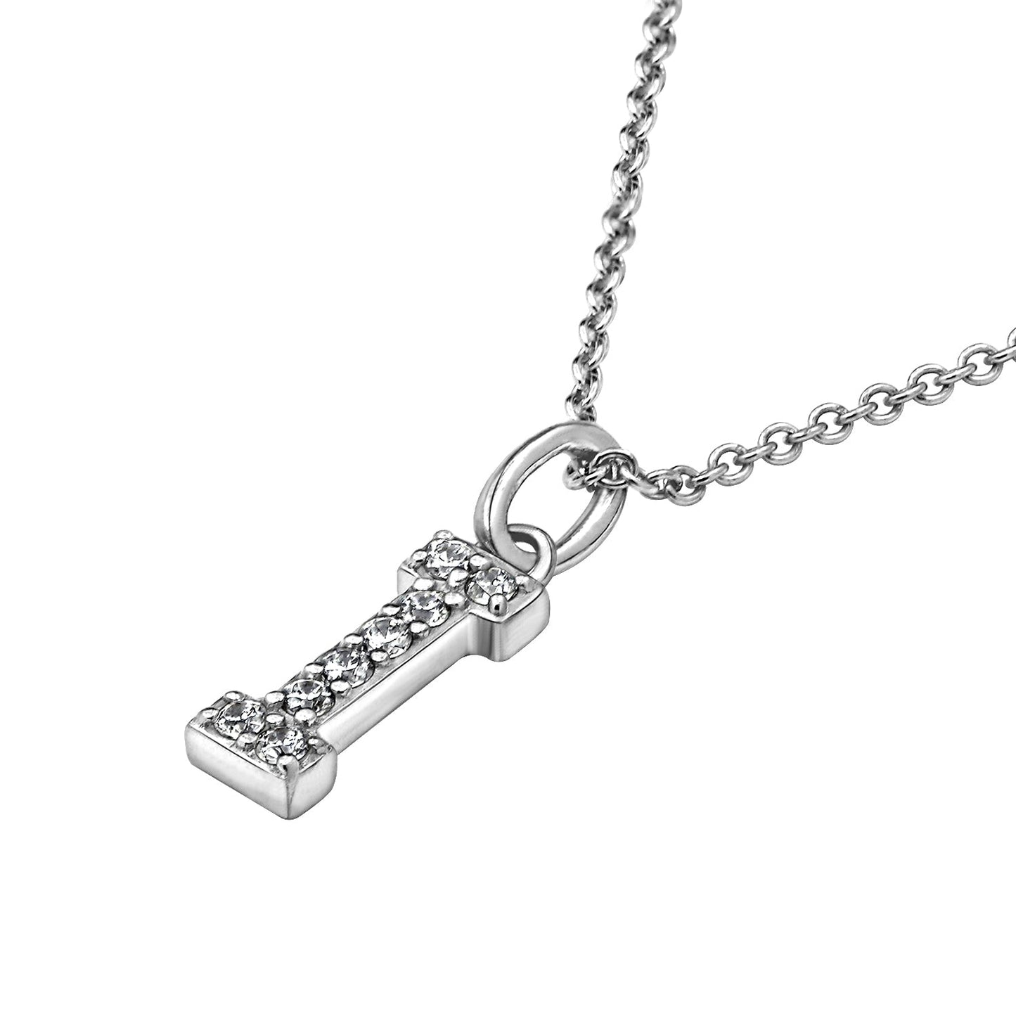 Pave Initial Pendant Necklace
