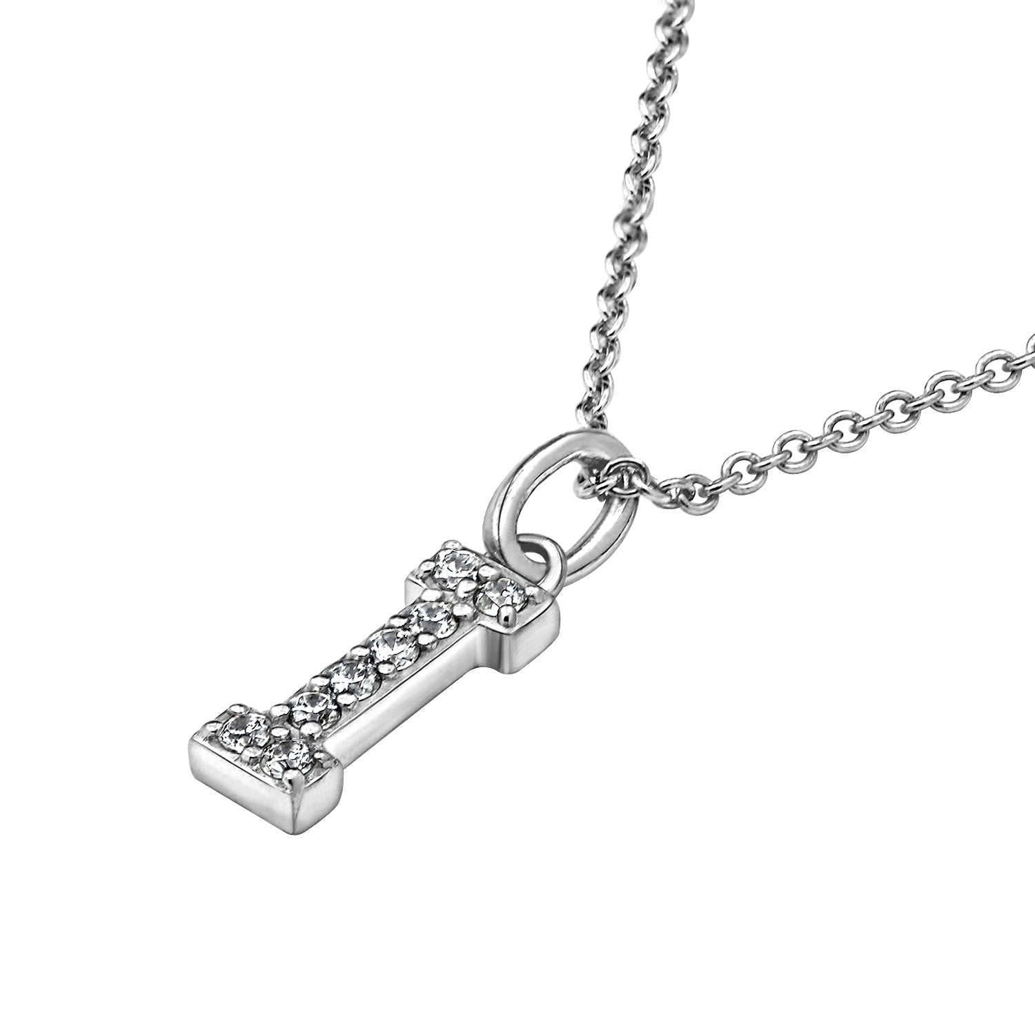 Pave Initial Pendant Necklace
