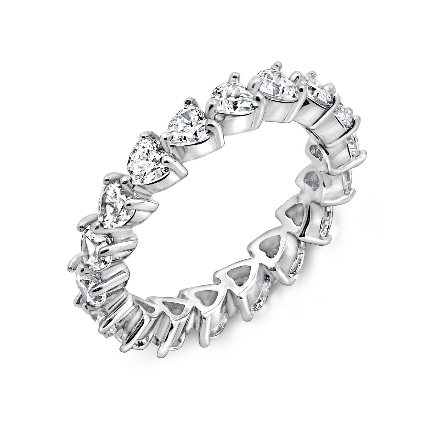 Heart All-Around Eternity Ring