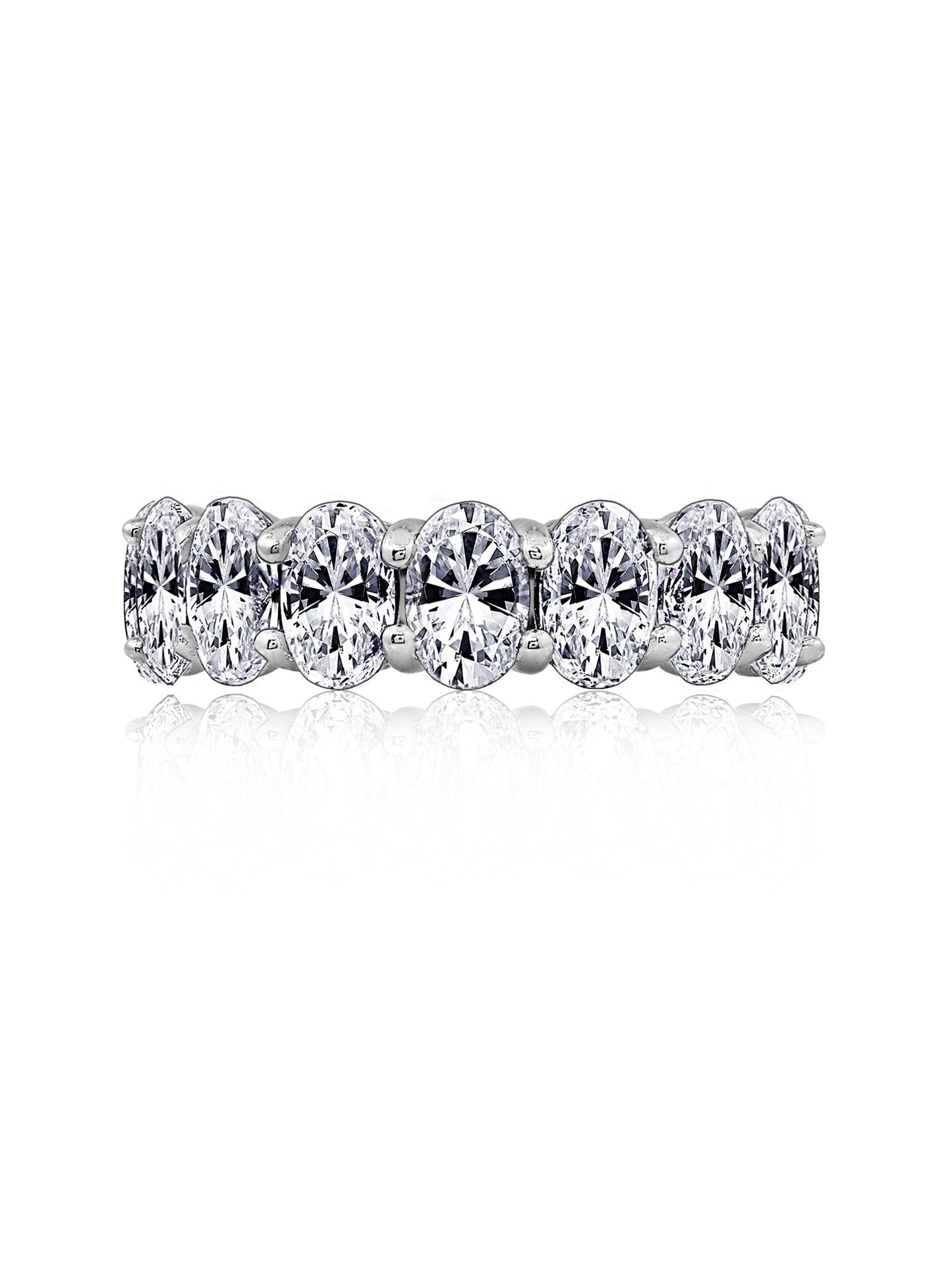 Oval Eternity Band Ring