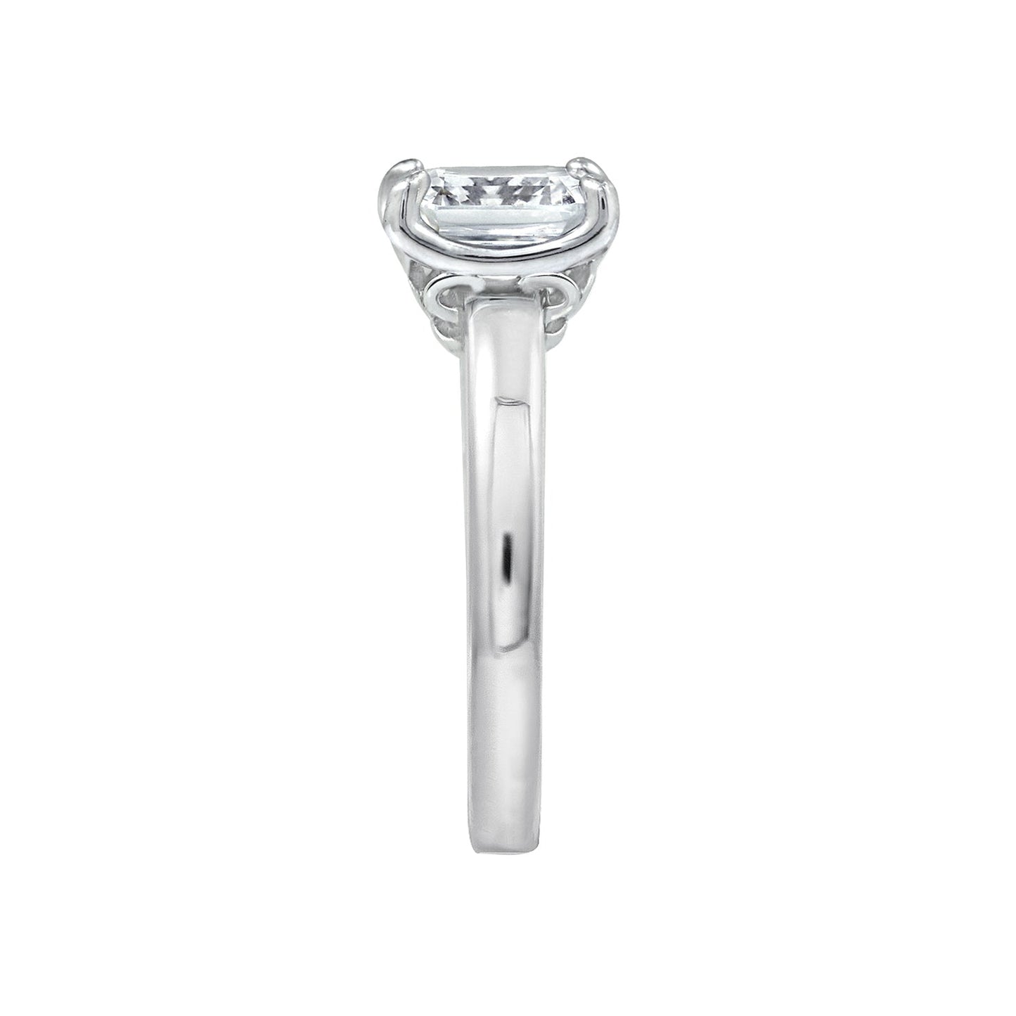 2 Ct Asscher-Cut Solitaire Ring