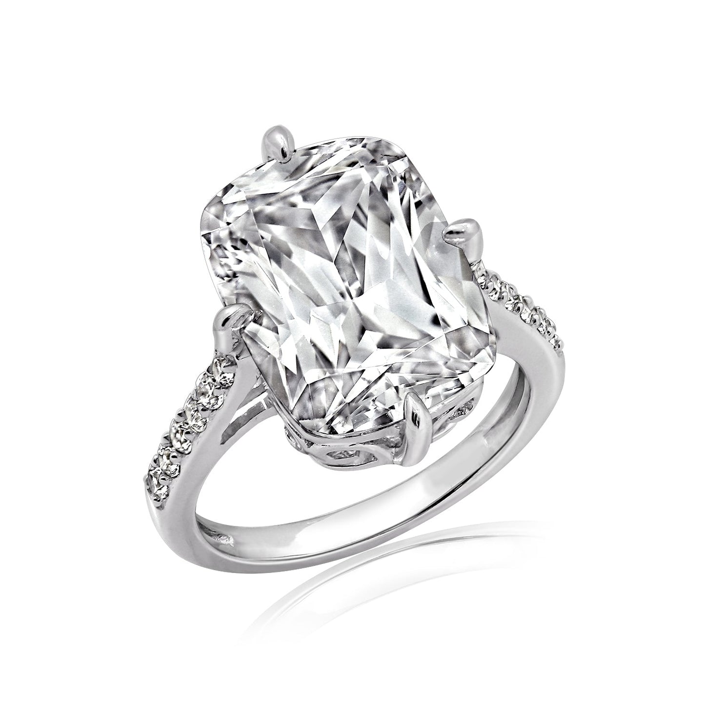 Cathedral Emerald Cut Cocktail Ring JER01705
