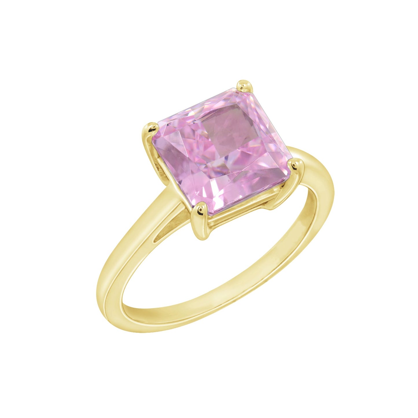 4ct Solitaire Princess Cut Cocktail Ring JER23738