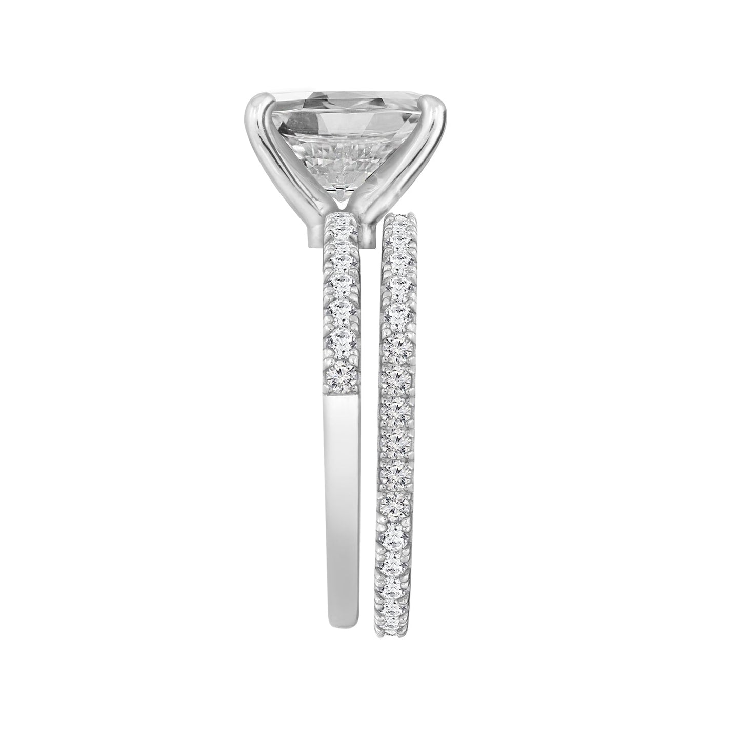 4ct Oval Solitaire Engagement Ring Set JER23755
