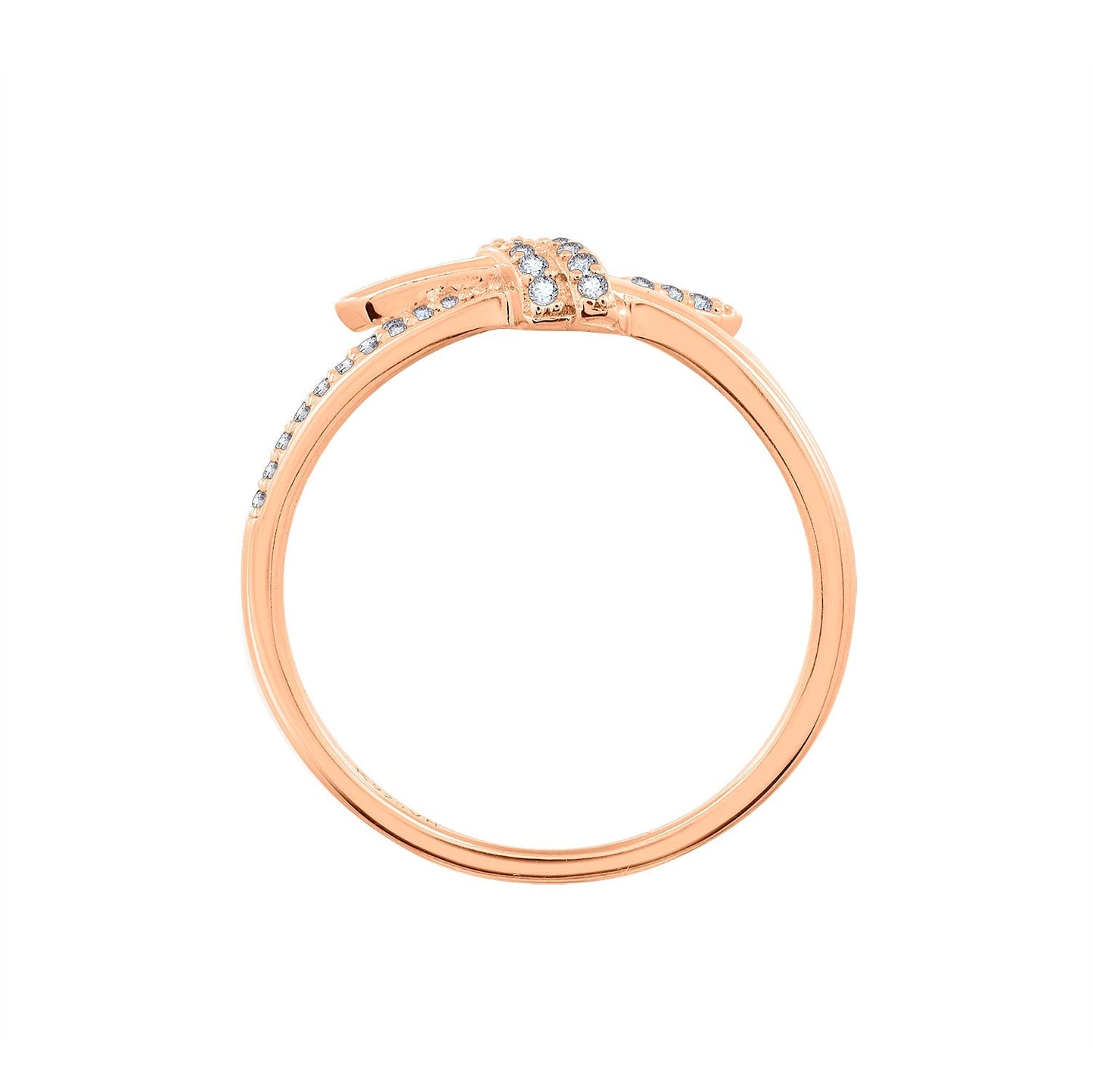 Pave Love Knot Ring