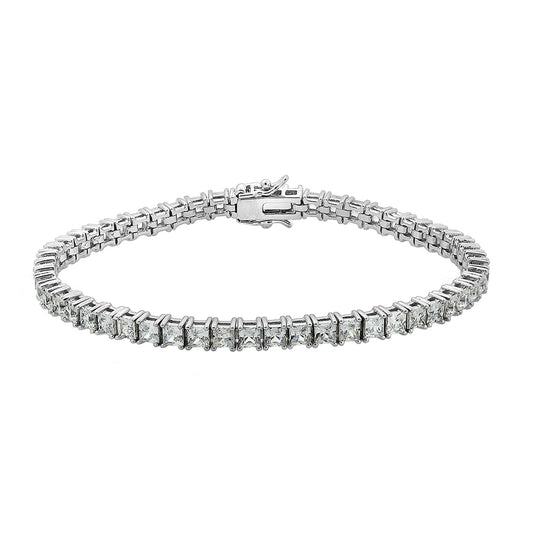 Classic 3mm Princess Cut Tennis Bracelet