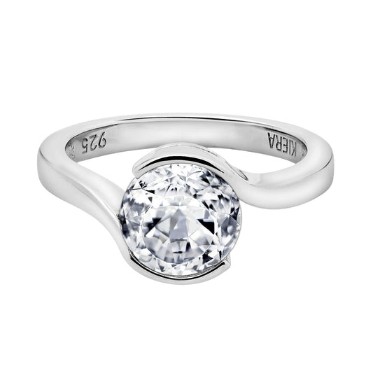 2.40 cttw Half Bezel Solitaire Ring JER00532