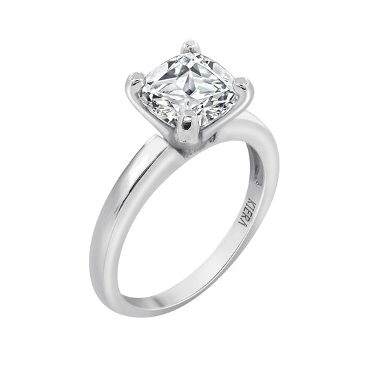 2.2ct Cushion Solitaire Ring