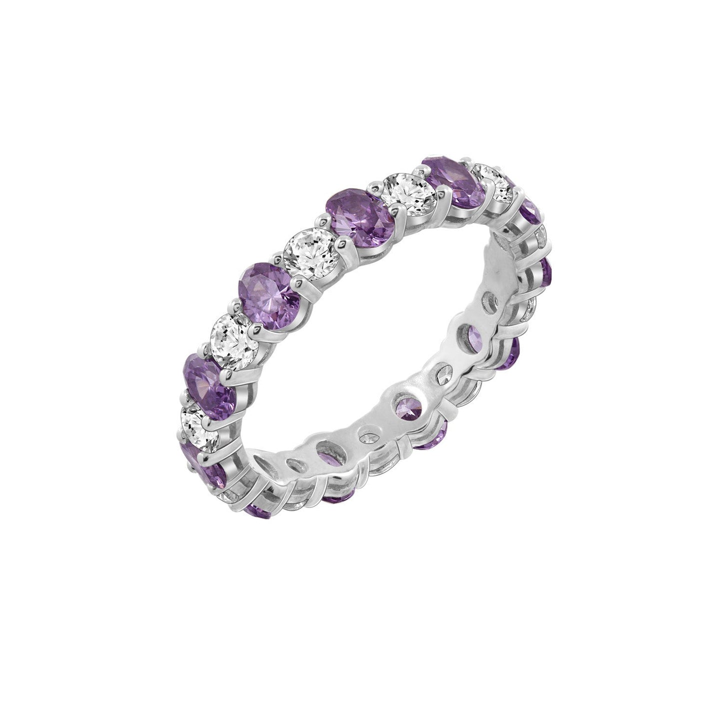 Gemstone Eternity Band Ring