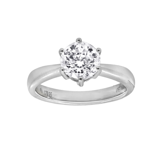 2.00cttw Six Prongs Round Solitaire Ring