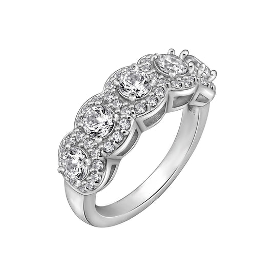 5-Stone Halo Ring R2913101