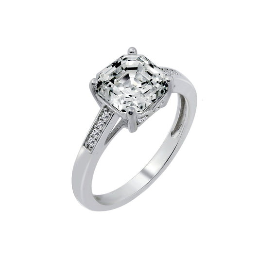 Asscher Solitaire Ring R1915201