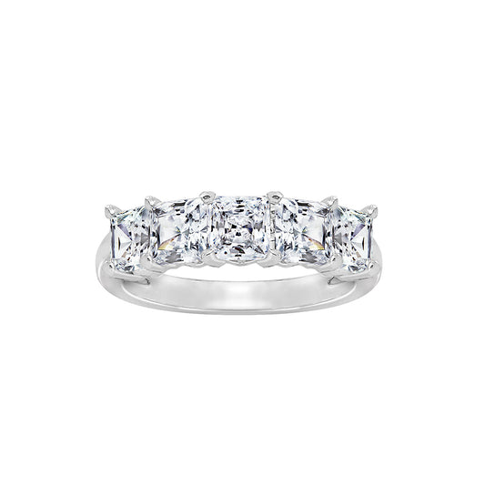 3.00cttw Princess-Cut 5-Stone Ring