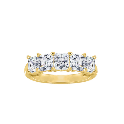 3.00cttw Princess-Cut 5-Stone Ring