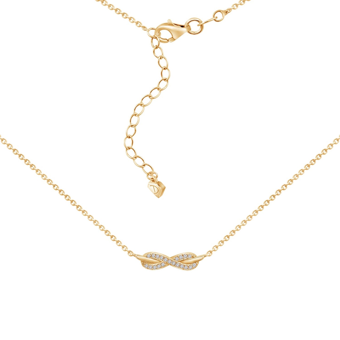 Pave Infinity Necklace