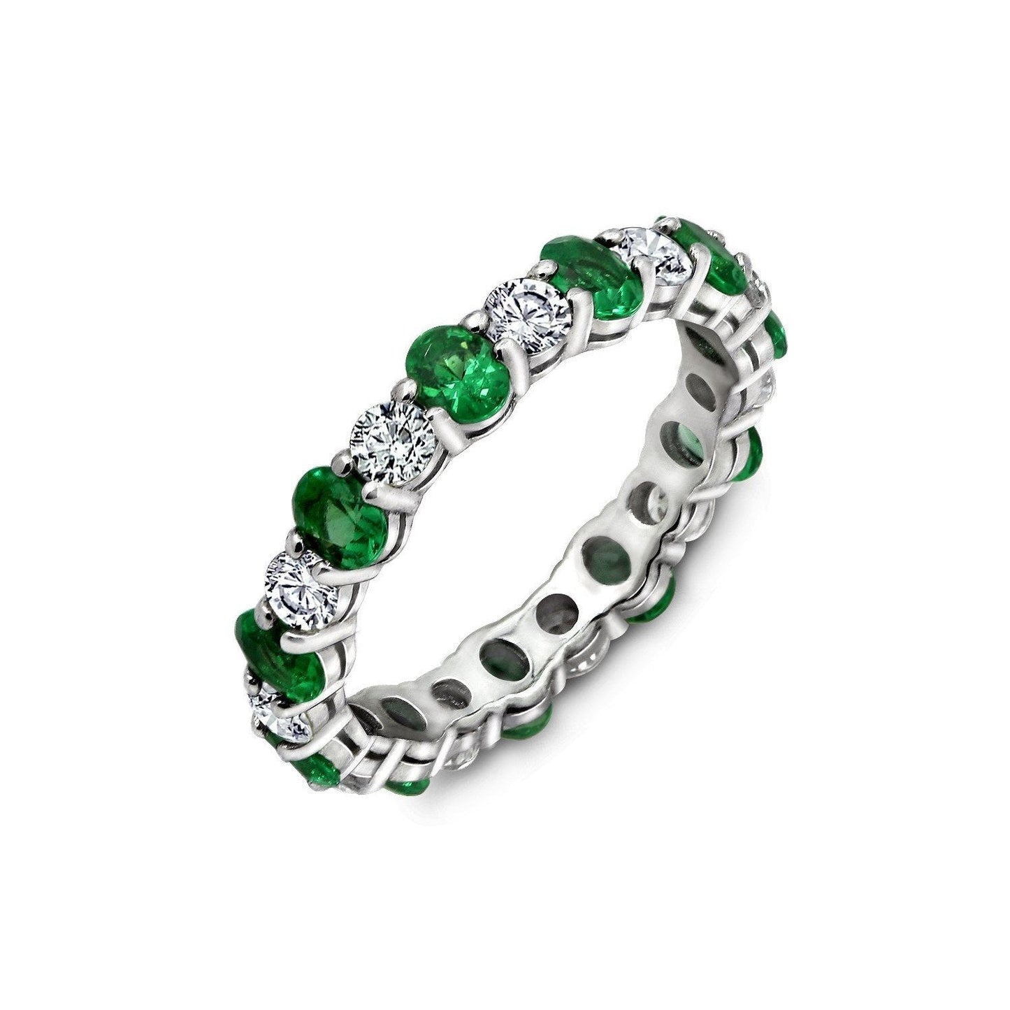 Gemstone Eternity Band Ring