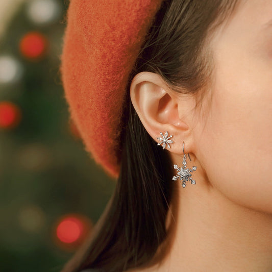 Snowflake Stud Earrings JEE11177