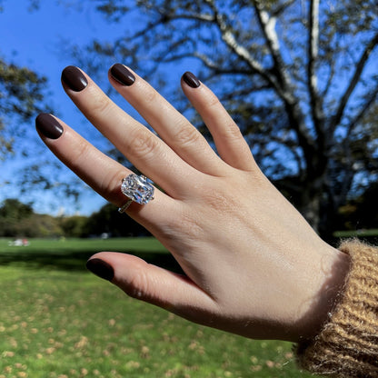 Cathedral Emerald Cut Cocktail Ring JER01705